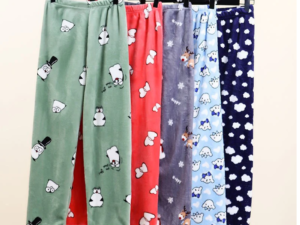 "Cozy up in Cartoon Flannel Snug Warm Home Pants – your autumn and winter essential for comfort and style