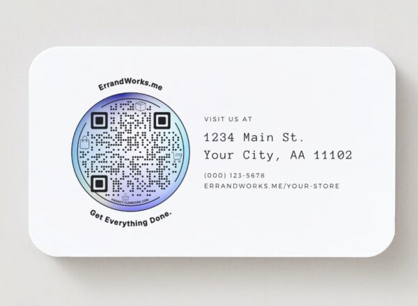 ErrandWorks.me Biz Boosting Business Cards (100 ct)